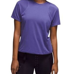 LULULEMON ATHLETICA Lightweight Cinched Hem Hiking T-Shirt Size 4